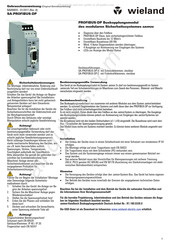 Wieland SA-PROFIBUS-DP Instrucciones De Uso