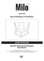 rst brands Milo OP-PESS6MFT-MILO-G-CHR-K Manual De Instrucciones Y Ensamble