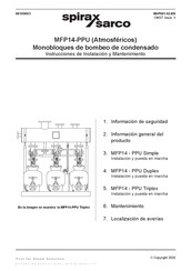 Spirax Sarco Duplex MFP14-PPU Instrucciones De Instalación Y Mantenimiento