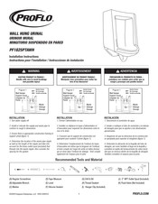 Proflo PF1825PTAWH Instrucciones De Instalación