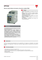 CARLO GAVAZZI DPC02 Serie Guia Del Usuario