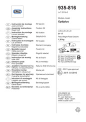 CRUZ 921-3 Serie Instrucciones De Montaje