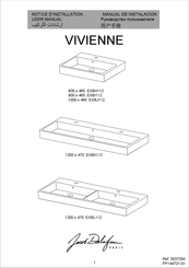 Jacob Delafon PARIS VIVIENNE EXBH112 Manual De Instalación