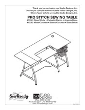 Studio Designs Sew Ready PRO STITCH 13381 Instrucciones De Montaje