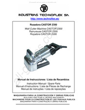 INDUSTRIAS TECHNOFLEX CASTOR 2300 Manual De Instrucciones