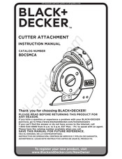 Black and Decker BDCSMCA Manual De Instrucciones