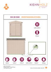 Kiehn-Holz KH 19-019 Manual Del Usuario