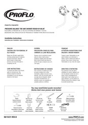 PROFLO PF4001PTD Instrucciones De Instalación