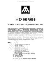 Master audio HD1200 Manual De Instrucciones