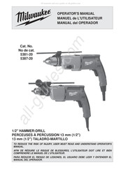 Milwaukee 5387-20 Manual Del Operador