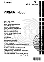 Canon PIXMA iP4500 Guía De Iniciación Rápida