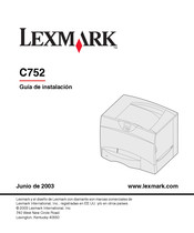 Lexmark C752 Guia De Instalacion