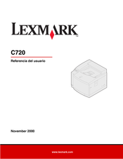 Lexmark C720 Manual Del Usuario