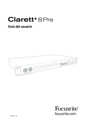 Focusrite Clarett 8 Pre USB Guia Del Usuario