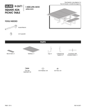 Uline H-2671 Instrucciones De Ensamble