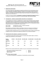 AFS 3000 Manual De Instrucciones