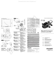 Xylem FLOJET BevJet Compact Manual De Instrucciones