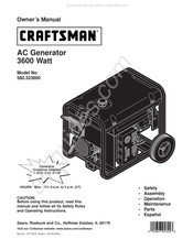 Craftsman 580.323600 El Manual Del Propietario