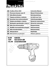 Makita 6333D Manual De Instrucciones