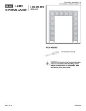 Uline H-2489 Instrucciones De Ensamblaje