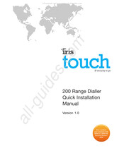 IRIS Touch 200 Range Dialler Manual De Instalación Rápida