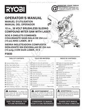 Ryobi P3650 Manual Del Operador
