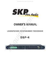 SKP Pro Audio DSP-4 El Manual Del Propietario