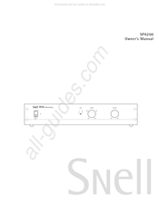 Snell SPA200 Manual De Instrucciones