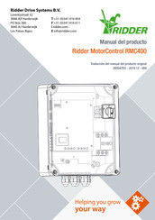 Ridder MotorControl RMC400 Traducción Del Manual De Funcionamiento Original