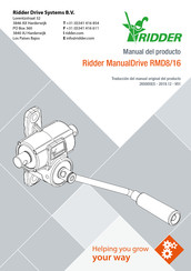 Ridder ManualDrive RMD16 Instrucciones De Instalación