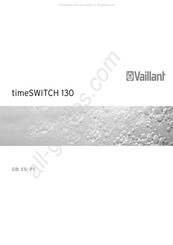 Vaillant timeSWITCH 130 Manual De Uso E Instalación