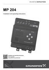 Grundfos MP 204 Instrucciones De Instalación Y Funcionamiento