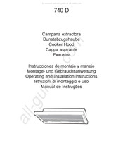 Electrolux 740 D Instrucciones De Montaje Y Manejo