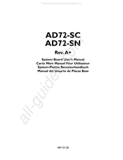 DFI AD72-SN Manual De Instrucciones