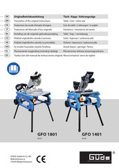 Gude GFO 1801 Traducción Del Manual De Instrucciones Original