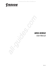 Stardom MR2-WBS2 Manual Del Usuario