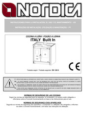 Nordica ITALY Built-In Instrucciones Para La Instalación, El Uso Y El Mantenimiento