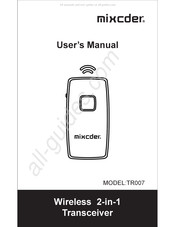 Mixcder TR007 Manual Del Usuario