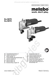 Metabo Ku 6870 Manual Original