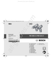 Bosch PSB 1080 LI-2 Manual Original