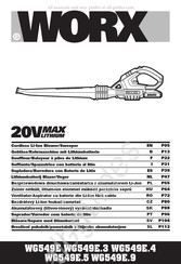 Worx WG549E.9 Traducción De Instrucciones Originales