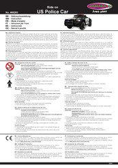 Jamara GERMANY Ride on US Police Car Manual De Instrucciones