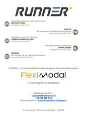 FlexiModal RUNNER RT1 Manual De Montaje, De Uso, De Mantenimiento