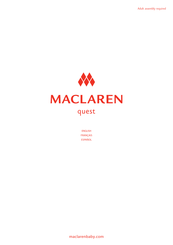 Maclaren quest Manual De Instrucciones