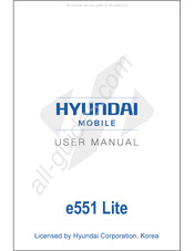 Hyundai e551 Lite Manual Del Usuario