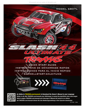 Traxxas SLASH 4X4 ULTIMATE 6807L Instrucciones Para El Inicio Rápido