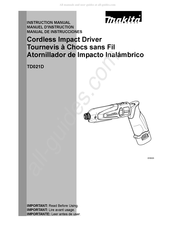Makita TD021D Manual De Instrucciones