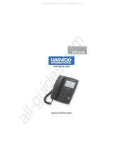 Daewoo DTC-250 Manual Del Usuario