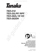 Tanaka TED-262L Manual Del Propietário