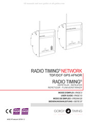 Gorgy Timing RADIO TIMING NETWORK TDF/DCF GPS AFNOR Modo De Empleo